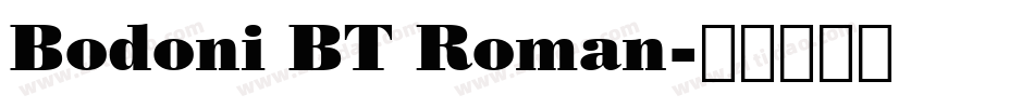 Bodoni BT Roman字体转换